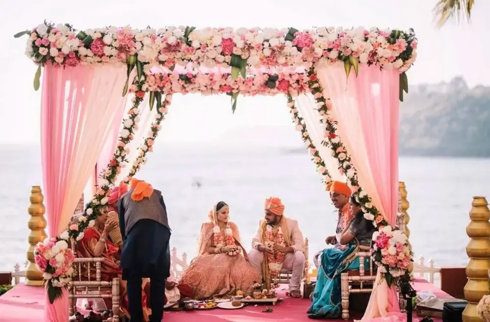 beach side wedding in goa